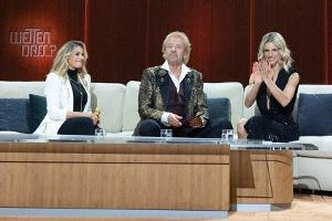"Wetten, dass..?" (v.l.): Helene Fischer, Thomas Gottschalk und Michelle Hunziker.