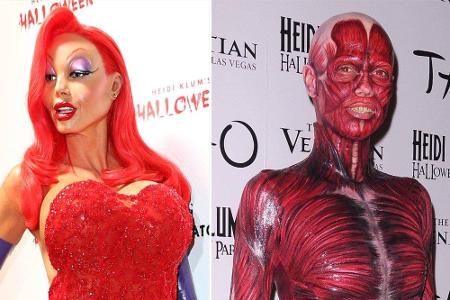 Heidi Klum kam schon als Jessica Rabbit und ohne Haut... Heidi Klum kam schon als Jessica Rabbit und ohne Haut...
