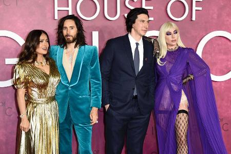 Salma Hayek, Jared Leto, Adam Driver und Lady Gaga bei der P...