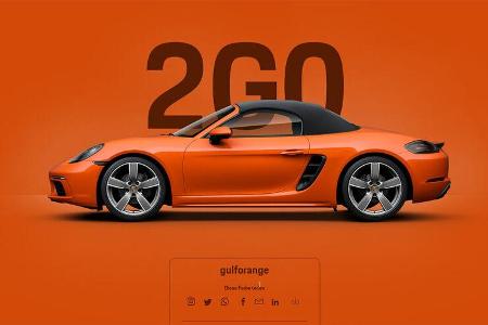 Porsche 718 Boxster gulforange