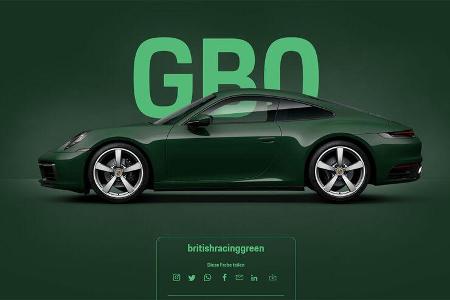 Porsche 911 992 britishracinggreen