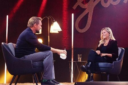 Steven Gätjen (l.) sprach mit Helene Fischer über Privates und Berufliches. Steven Gätjen (l.) sprach mit Helene Fischer über Privates und Berufliches.
