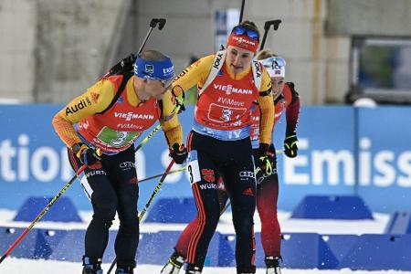 Biathlon: Hettich/Lesser nur Vierte bei World Team Challenge Biathlon: Hettich/Lesser nur Vierte bei World Team Challenge