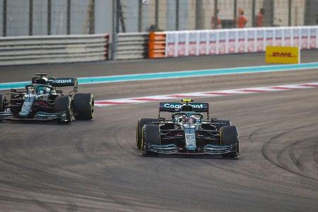 Stroll - Vettel - GP Abu Dhabi 2021 - Rennen