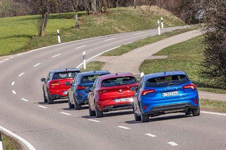 BMW 118d, Ford Focus 2.0 EcoBlue, Mini Clubman Cooper D, Seat Leon 2.0 TDI
