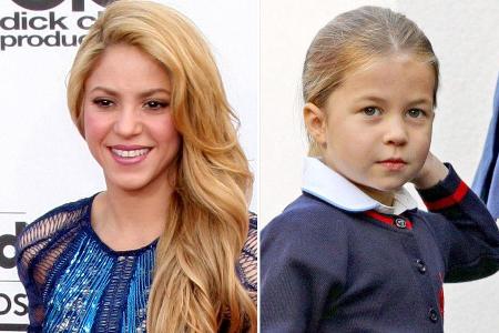 Shakira (li.) freut sich, dass Prinzessin Charlotte ihre Musik mag.