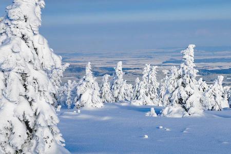 Mit einer Höhe von 1.141 Meter ist der Brocken der höchste Berg im Harz. An rund 178 Tagen liegt hier Schnee - und zwar jede...