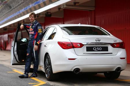 Sebastian Vettel Infiniti Q50 2013