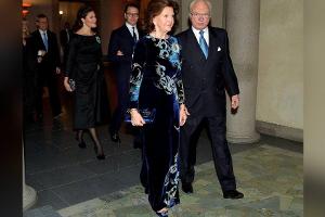 Nobelpreis: Königin Silvia zieht mit Samtkleid alle Blicke auf sich