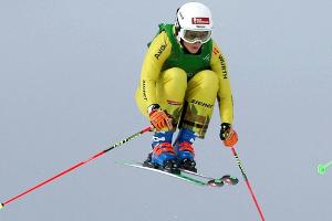 Deutsche Skicrosser fahren hinterher