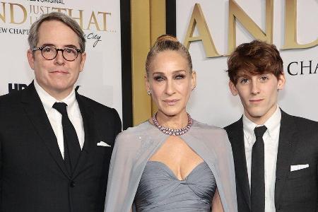 Sarah Jessica Parker mit Ehemann Matthew Broderick (l.) und Sohn James bei der 