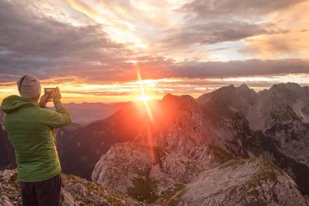 Hinauf, um den Sonnenuntergang zu sehen! Kein Besuch der Bergdoktor-Heimat, ohne einmal eine Klettertour gemacht zu haben. I...