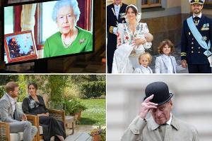 Von der Queen bis Fürstin Charlène: Das turbulente Jahr der Royals