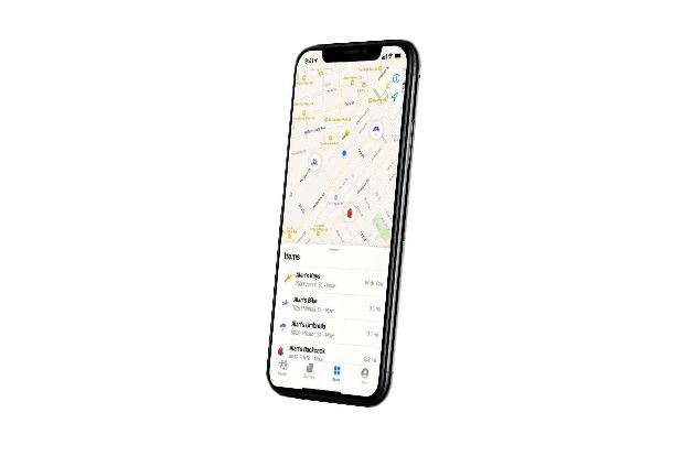 Die App des Apple Airtag zeigt auf einer Karte die Positionen aller Tracker, die der Besitzer mit seinem iPhone gekoppelt hat.