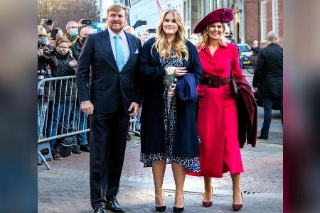 König Willem-Alexander und Königin Máxima (re.) sind stolz auf ihre älteste Tochter Prinzessin Amalia.