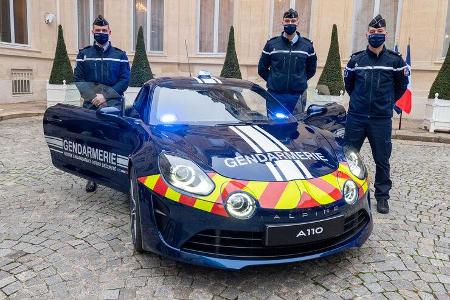 Alpine A110 Pure Gendarmerie Polizei Frankreich
