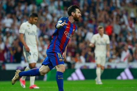 Platz 1: Lionel Messi (FC Barcelona): 45 Spiele, 26 Tore