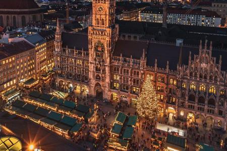 München sichert sich den fünften Platz. In der bayerischen Landeshauptstadt wurde 1310 der erste Weihnachtsmarkt in Deutschl...