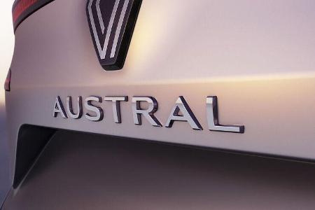 12/2021, Renault Austral Kompakt-SUV Kadjar-Ersatz Schriftzug