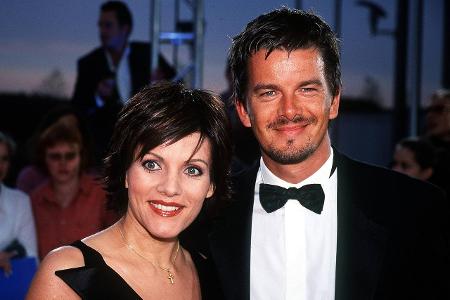 Birgit Schrowange mit Markus Lanz 2001