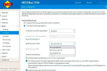 Das veraltete 802.11b-Protokoll bremst das eigene WLAN und das der Nachbarn aus. Es empfiehlt sich, dieses abzuschalten.