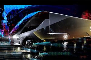 Autonomer Truck mit 450-kWh-Wechselakku