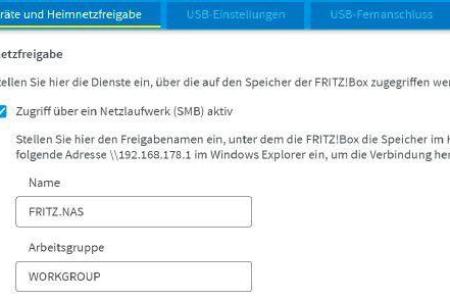 Um einen USB-Speicher an der Fritzbox für alle Geräte im Netzwerk freizugeben, aktivieren Sie den SMB-Zugriff und richten ei...