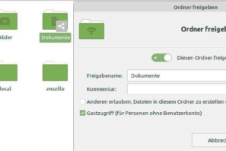 Freigegebene Verzeichnisse lassen sich auch über einen Windows-PC mit Hilfe des Windows-Explorers erreichen, wenn Sie auf ei...