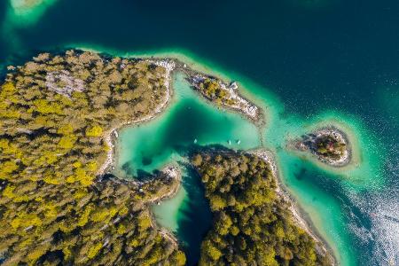 Eibsee Luftaufnahme Drohne