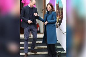 Erster Termin 2022: Prinz William und Herzogin Kate strahlen in London