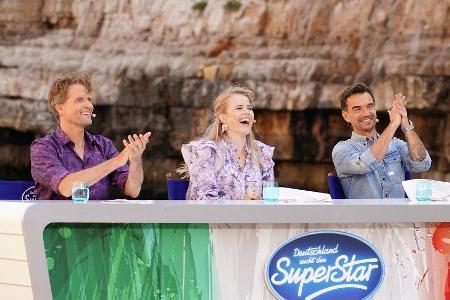 Die Neuen am Jurypult: Toby Gad (li.), Ilse DeLange und Florian Silbereisen. Die Neuen am Jurypult: Toby Gad (li.), Ilse DeLange und Florian Silbereisen.
