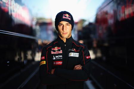 Daniel Ricciardo Toro Rosso F1 Test Barcelona 2013