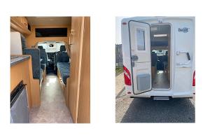 Teilintegrierter Minivan aus England
