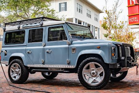 02/2022, E.C.D. Land Rover Defender 110 mit Tesla-Antrieb
