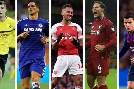 Auch im Januar flossen auf dem Transfermarkt oftmals horrende Ablösesummen. Unter den 15 teuersten Winter-Transfers aller Zeiten ist der BVB als abgebender Verein gleich zweimal vertreten. Ein ehemaliger Profi des FC Bayern hält weiter den Rekord. Hier kommt das Ranking zum Durchklicken: