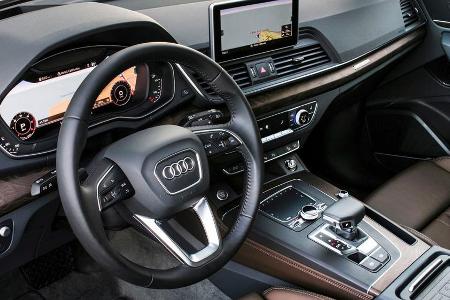 Im Innenraum des neuen Q5 herrscht gewohnte Eleganz
