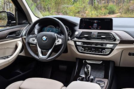Gewohntes BMW-Cockpit: Aufgeräumt und gediegen
