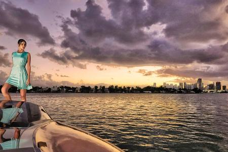 Shooting mit Gavin Bond an Bord der Sportyacht