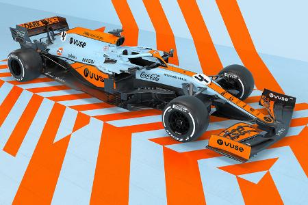 McLaren MCL35M - Gulf-Design - F1 - Formel 1 - GP Monaco 2021