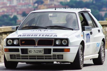 Inzwischen sind auch jüngere Wagen eingeladen. So wie dieser Lancia Delta Integrale. Der Rallye-Wagen schlechthin der späten...