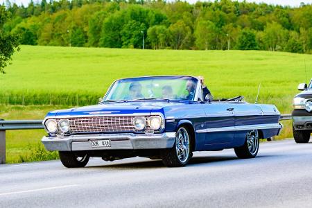 Platz 10: Chevrolet Impala - 1958 erstmals auf dem Markt rollt inzwischen die zehnte Generation des Chevy Impalas auf den St...