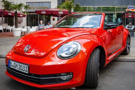 Platz 10: VW New Beetle Cabrio - die großen Augen sind das Markenzeichen des Fahrzeugs. Es erinnert nicht nur wegen der Sche...