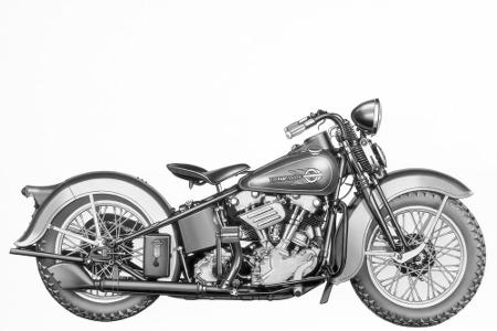 Heute zählen sie zu den begehrtesten Oldtimern von Harley-Davidson: die Knucklehead EL. Fans blättern oft weit über 30.000 E...
