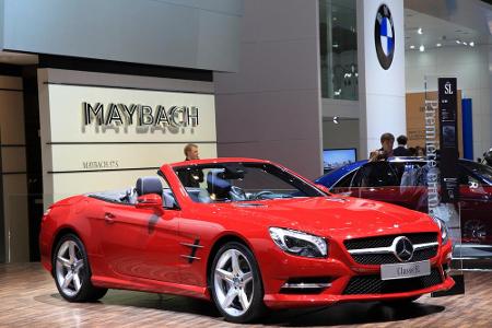 Platz 4 - Mercedes-Benz SL: Wer auf Mercedes steht, der kommt um die SL-Modelle kaum herum. Die Stuttgarter verbessern konti...