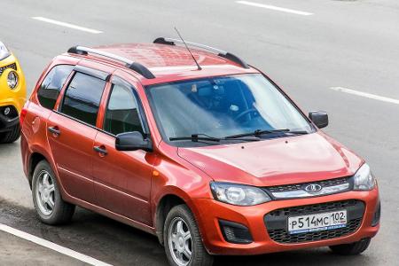 Sehr schick ist die Kombiversion des Lada Kalina II. Der Kalina Cross ist seit 2014 erhältlich und in Russland sehr populär....