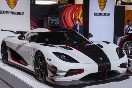 Ein Kilogramm gleich ein PS - zumindest beim Koenigsegg One:1. Der 1360 kg leichte Supersportwagen hat exakt 1360 PS. Der V8...