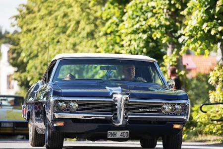 Beinahe 50 Jahre von 1957 bis 2005 stellte Pontiac den Bonneville her. Im Bild ist ein Modell aus dem Jahr 1968 zu sehen. Zu...