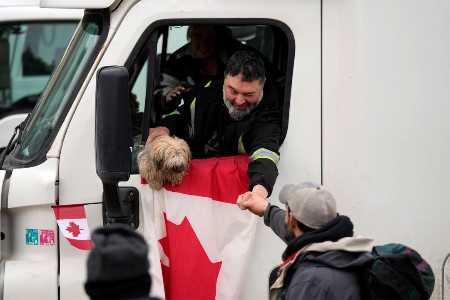 Trucker-Proteste in Kanada Corona-Maßnahmen
