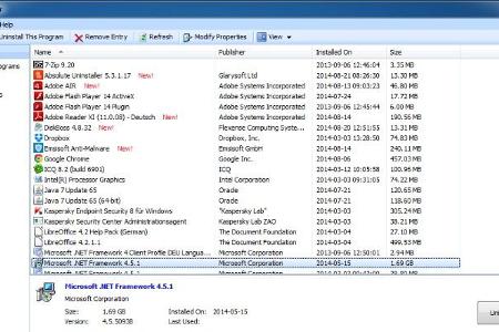 Sehr ähnlich geht der Absolute Uninstaller vor. Das Programm schlägt auch selbstständig Anwendungen vor, die entfernt werden können, falls sie länger nicht mehr genutzt wurden.