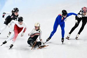 Shorttrack: Seidel nach Sturz ausgeschieden